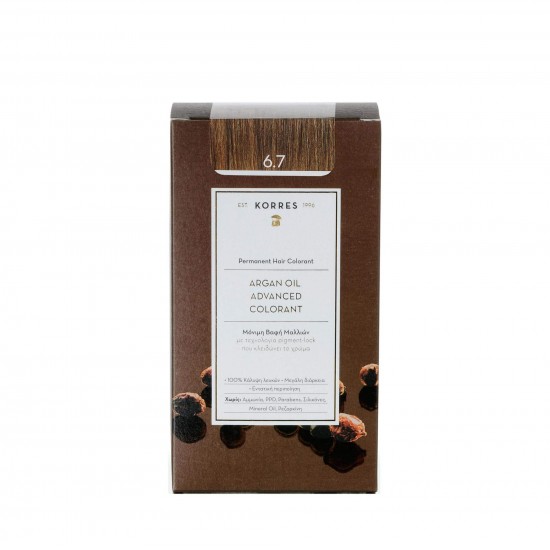 KORRES Argan Oil Advanced Colorant - Permanent Hair Dye 6.7 Cocoa