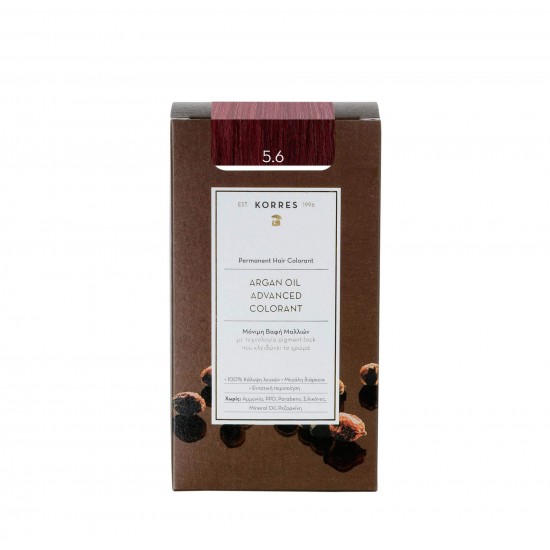 KORRES Argan Oil Advanced Colorant – Permanent Hair Dye 5.6 Light Red Brown