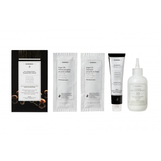KORRES Argan Oil Ageless Colorant with Ceramides - Permanent Hair Dye 6.73 Golden Cocoa KORRES Argan Oil Ageless Colorant with Ceramides - Permanent Hair Dye 6.73 Golden Cocoa