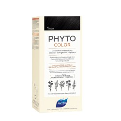 PHYTO Phytocolor Coloration Permanente Μόνιμη Βαφή Μαλλιών 1 Μαύρο 50ml