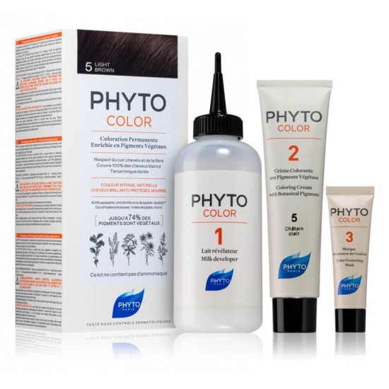 PHYTO Phytocolor Coloration Permanente 5 Light Brown 50ml