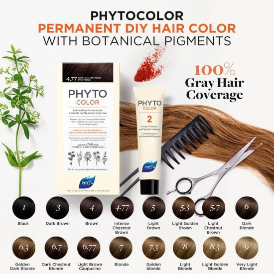 PHYTO Phytocolor Permanent Hair Color 5.7 Light Brown 50ml