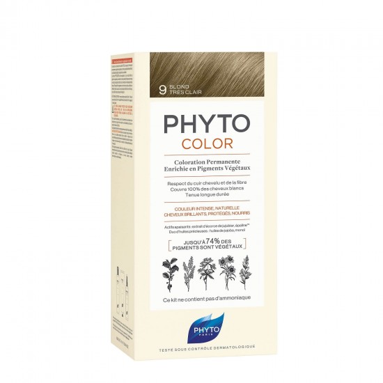 PHYTO Phytocolor Coloration Permanente 9 Very Light Blonde 50ml
