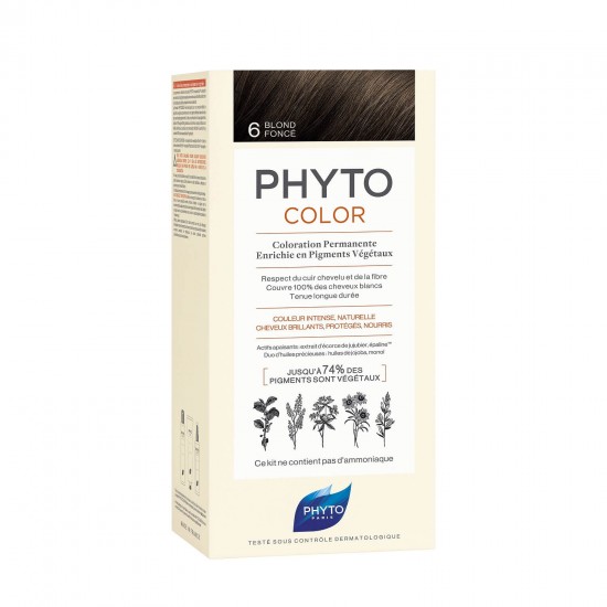 PHYTO Phytocolor Permanent Hair Dye 6 Dark Blonde 50ml