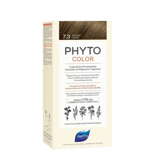 PHYTO Phytocolor Permanent Hair Color 7.3 Blonde Gold 50ml PHYTO Phytocolor Permanent Hair Color 7.3 Blonde Gold 50ml