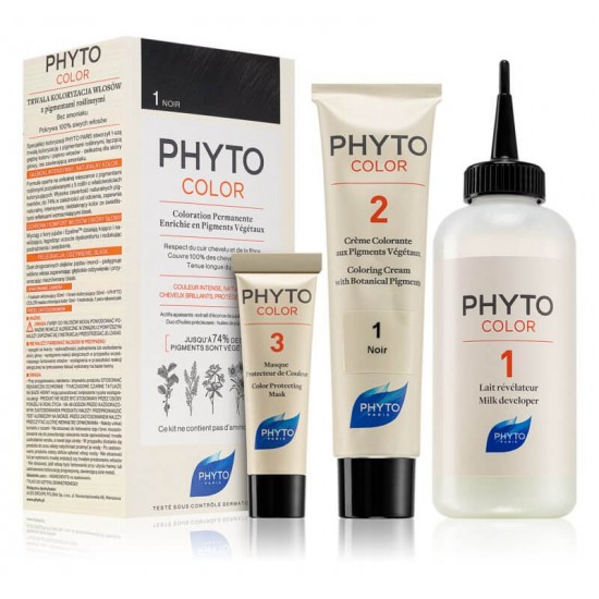 PHYTO Phytocolor Permanent Color Shine 1 Black 50ml