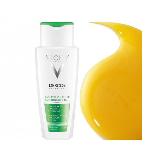 VICHY Dercos Anti-Dandruff DS Shampoo Αντιπυτιριδικό Σαμπουάν για Ξηρά μαλλιά 200ml