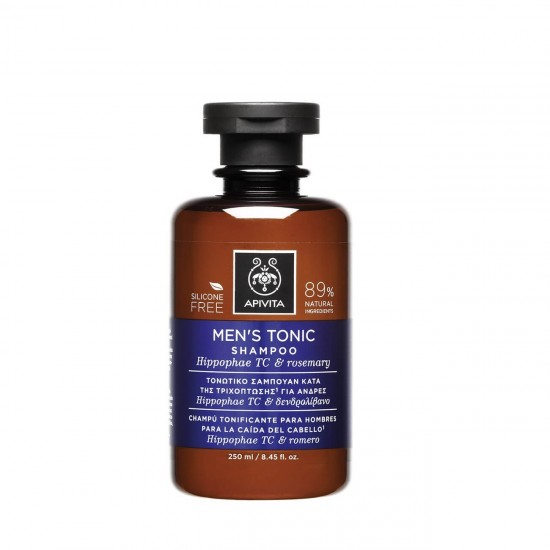 APIVITA Holistic Hair Care Mens Tonic Shampoo with Sea Buckthorn TC & Rosemary 250ml APIVITA Holistic Hair Care Men's Tonic Shampoo with Sea Buckthorn TC & Rosemary 250ml