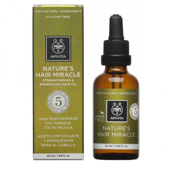 APIVITA Holistic Hair Care Natures Hair Miracle with Propolis 50ml APIVITA Holistic Hair Care Nature's Hair Miracle with Propolis 50ml