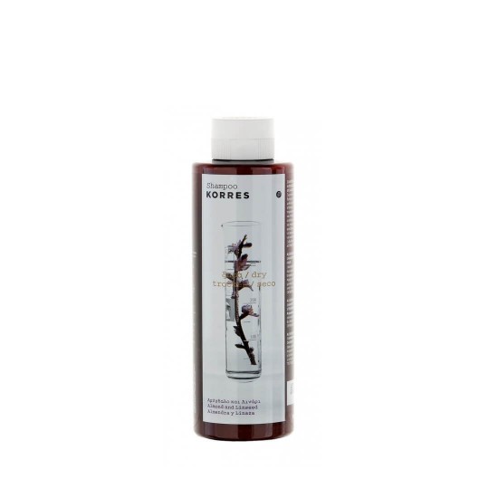 KORRES Shampoo with Almond and Flax for Dry-Damaged Hair 250ml KORRES Shampoo with Almond and Flax for Dry-Damaged Hair 250ml