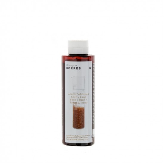 KORRES Shampoo with Rice Proteins & Linden for Fine & Weak Hair 250ml