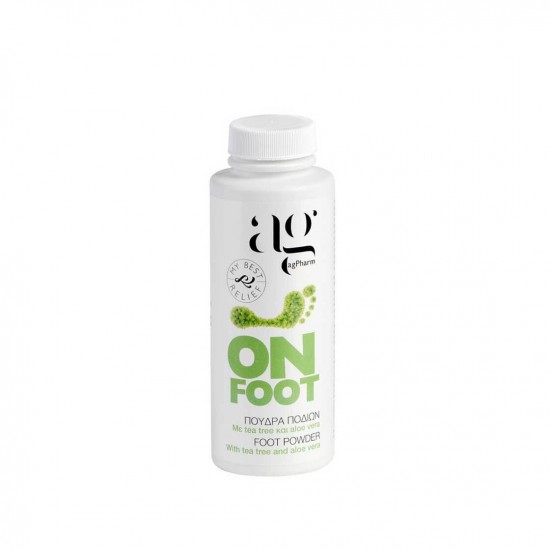 Ag Pharm On Foot Powder Πούδρα Ποδιών με Tea tree & Aloe Vera 100ml