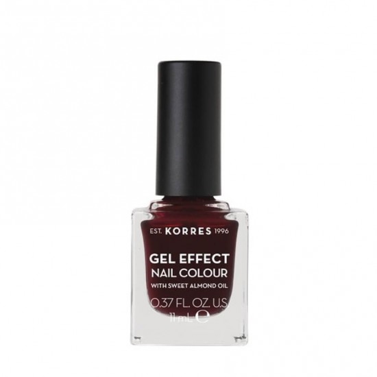 KORRES Gel Effect Nail Colour No 57 Burgundy Red 11ml