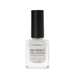 KORRES Gel Effect Nail Polish No. 02 Porcelain White 11ml KORRES Gel Effect Nail Polish No. 02 Porcelain White 11ml