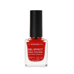 KORRES Gel Effect Nail Polish No. 48 Coral Red 11ml