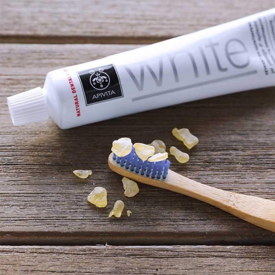 APIVITA Natural Dental Care WHITE Whitening Toothpaste with Mastic & Propolis 75ml APIVITA Natural Dental Care WHITE Whitening Toothpaste with Mastic & Propolis 75ml