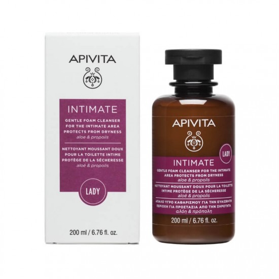 APIVITA Intimate Lady Gentle Cleansing Foam with Aloe & Propolis 200ml
