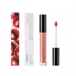 KORRES Morello Matte Lasting Lip Fluid 06 Romantic Nude 3.4ml KORRES Morello Matte Lasting Lip Fluid 06 Romantic Nude 3.4ml