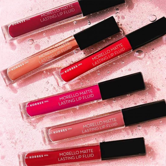 KORRES Morello Matte Lasting Lip Fluid 10 Damask Rose 3.4ml