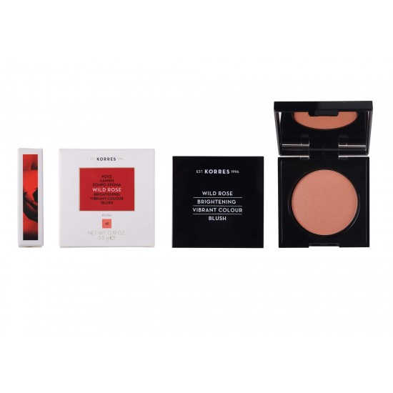 KORRES Wild Rose Luminous Blush 42 Luminous Apricot 5.5g KORRES Wild Rose Luminous Blush 42 Luminous Apricot 5.5g