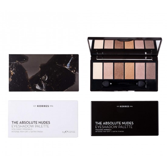 KORRES Volcanic Minerals Eyeshadow Palette - THE ABSOLUTE NUDES 6g KORRES Volcanic Minerals Eyeshadow Palette - THE ABSOLUTE NUDES 6g