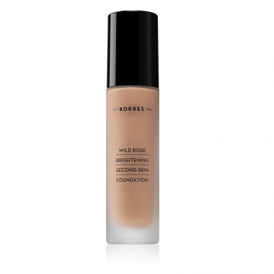 KORRES Wild Rose Brightening Second-Skin Foundation SPF15 WRF1 Make Up Άγριο Τριαντάφυλλο για Λάμψη & Φυσική Κάλυψη 30ml