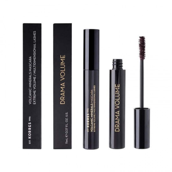 KORRES Black Volcanic Minerals Drama Volume Mascara 02 - Plum Brown 11ml