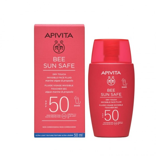 APIVITA Bee Sun Safe Λεπτόρρευστη Kρέμα Προσώπου Dry Touch SPF50 50ml