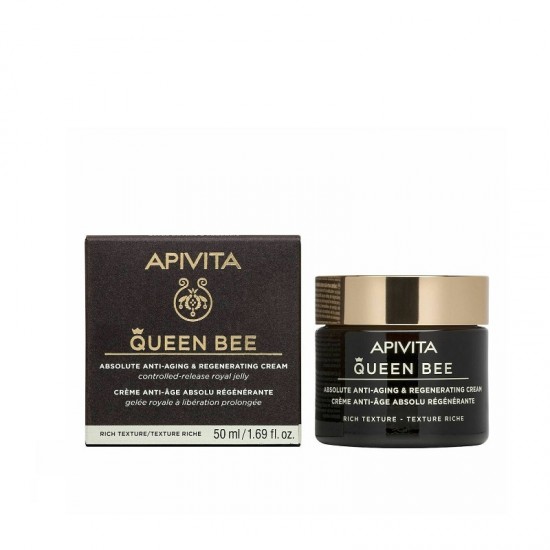 APIVITA Queen Bee Absolute Crema Anti-Imbatranire si Regeneratoare - Textura Bogata 50ml