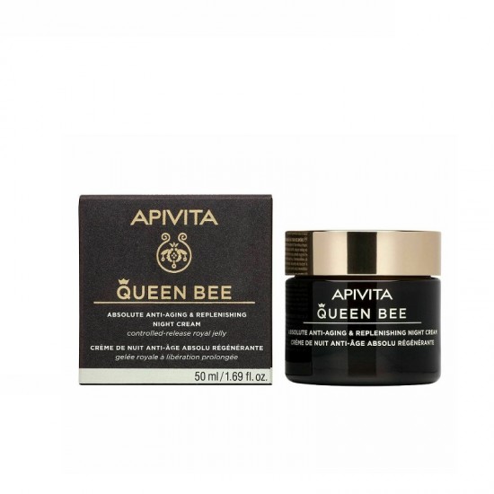 APIVITA Queen Bee Absolute Κρέμα Νύχτας Απόλυτης Αντιγήρανσης και Εντατικής Θρέψης 50ml