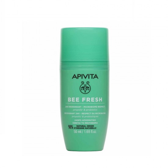 APIVITA Bee Fresh 24h Deodorant Roll-On Αποσμητικό 24ωρης Δράσης 50 ml