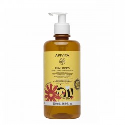 APIVITA Mini Bees Gentle Children's Shower Gel Hair & Body 500ml