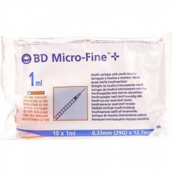 Insulin syringe and needle BD Micro-Fine 0.1ml 29G 0.33x12.7mm 100 pieces Insulin syringe and needle BD Micro-Fine 0.1ml 29G 0.33x12.7mm 100 pieces