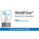 MedExel WellFine Insuline Pen needles 31G (0.25)x8mm Βελόνες για πένα ινσουλίνης 100 τεμαχια