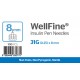 MedExel WellFine Insuline pen needles 31G (0.25)x8mm 100 pieces
