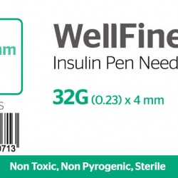 MedExel WellFine Insuline pen needles 32G (0.23)x4mm 100 pieces
