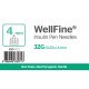 MedExel WellFine Insuline pen needles 32G (0.23)x4mm 100 pieces MedExel WellFine Insuline pen needles 32G (0.23)x4mm 100 pieces