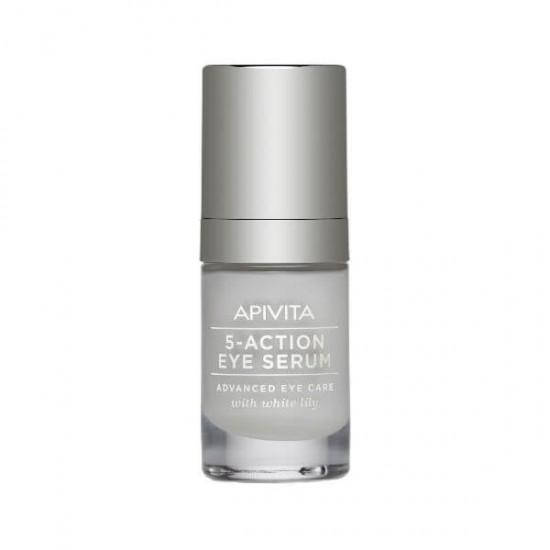 APIVITA 5-Action Eye Serum, Ορός-Serum Ματιών 5 Δράσεων με Λευκό Κρίνο 15ml