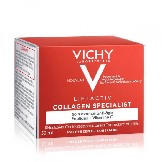 VICHY Liftactiv Collagen Specialist Αντιγηραντική Κρέμα Προσώπου με Βιοπεπτίδια 50ml