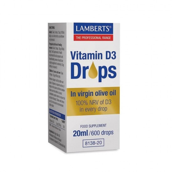 Lamberts Vitamin D3 Σταγόνες 20ml