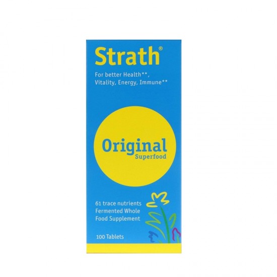 BIO STRATH Strath Original Superfood Συμπλήρωμα Διατροφής Φυτική Μαγιά 100 ταμπλέτες