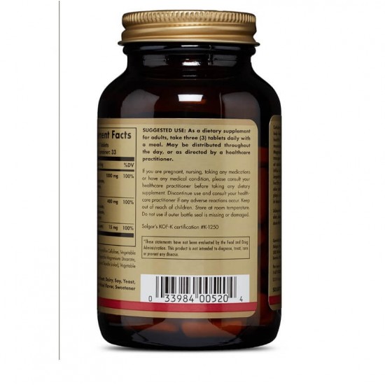 Solgar Calcium Magnesium plus Zinc 100 tablets Solgar Calcium Magnesium plus Zinc 100 tablets