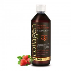 Liquid Collagen Pro-active Total Health Solutions, Strawberry, 500 ml + 100 ml Liquid Collagen Pro-active Total Health Solutions, Strawberry, 500 ml + 100 ml