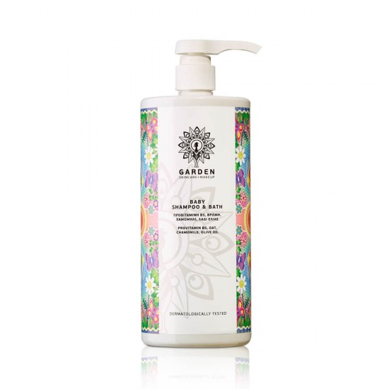 GARDEN Baby Shampoo & Bath, Απαλό Σαμπουάν &Αφρόλουτρο για Βρέφη & Παιδιά 1lt