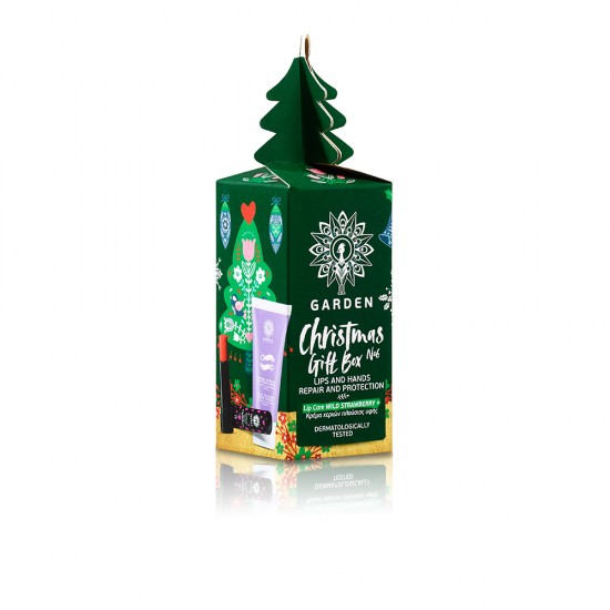 GARDEN Christmas Gift Box No6 Lip Care Strawberry & Rich Textured Hand Cream 30ml GARDEN Christmas Gift Box No6 Lip Care Strawberry & Rich Textured Hand Cream 30ml
