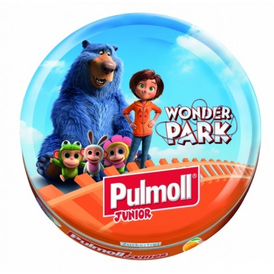 PULMOLL Junior Pastile Portocale cu Portocala si Vitaminele A, C si E 45g