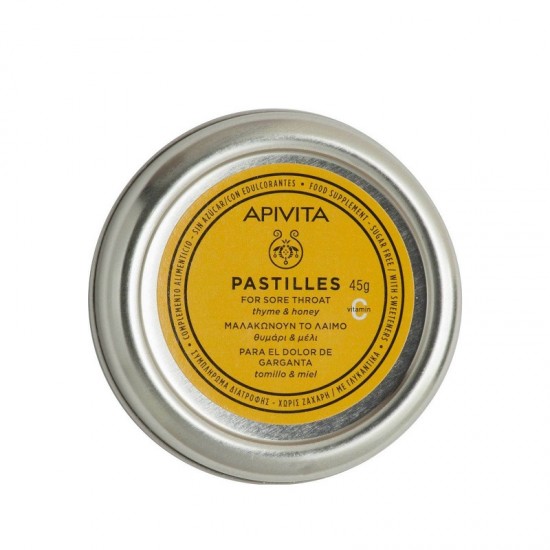 APIVITA Pastilles Παστίλιες για τον Πονόλαιμο με Θυμάρι 45g 