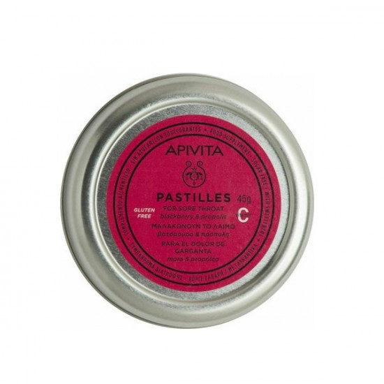 APIVITA Pastilles for Sore Throat with Blackberry & Propolis 45g