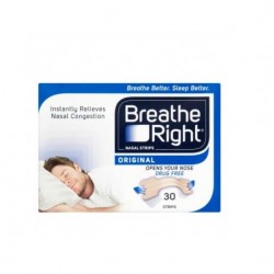 GSK Breathe Right Original Medium Size 30 Nasal Strips