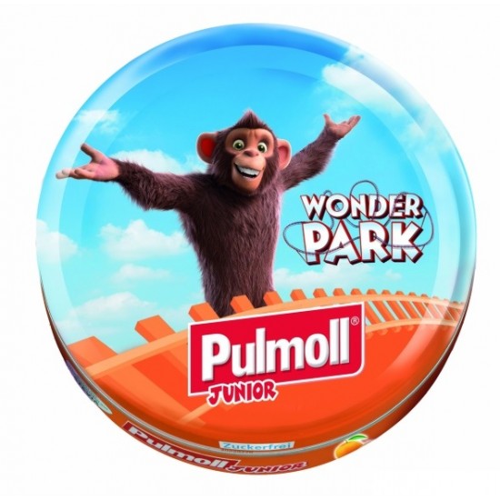 PULMOLL Junior Orange pastilles with orange and vitamins A, C and E 45g